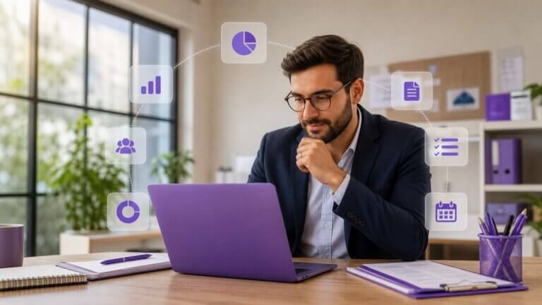 Painel com sete indicadores financeiros escolares para apoiar o planejamento da rematrícula.